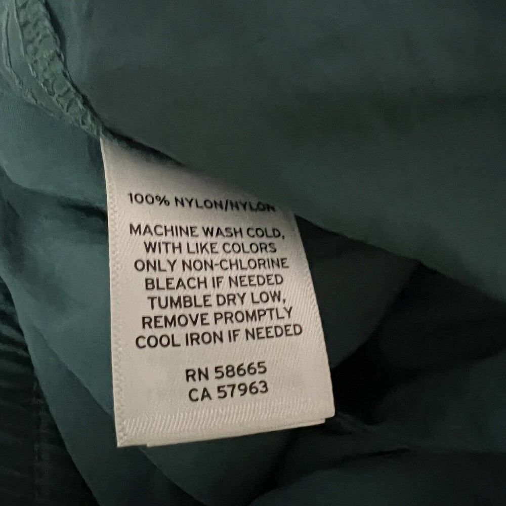 Bp Nordstrom NWT Nylon Track Pants Green Moss Sz XS Elastic Waist Adjustable - Picture 6 of 6